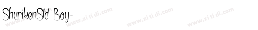 ShurikenStd Boy字体转换